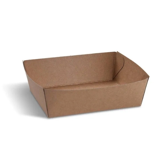 Obrázek Papírová miska (FSC Mix) nepromastitelná kraft 135 x 110 x 45 mm 500ml [100 ks]