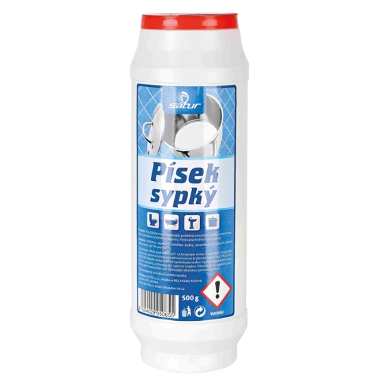 Obrázek Písek sypký na nádobí, vany, umyvadla Satur 500 g - citron