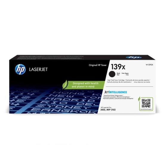 Obrázek HP originální toner W1390X, HP 139X, black, 4000str.