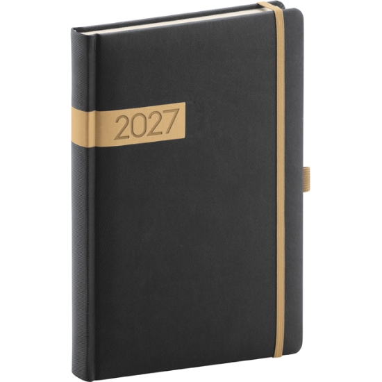 Obrázek Diář denní A5 TWILL 2027 - černý