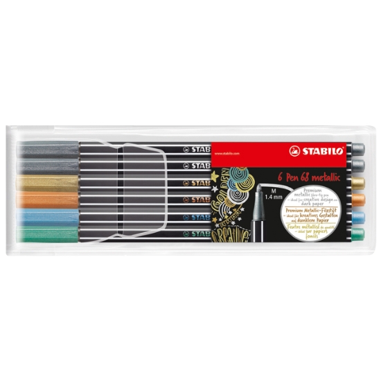 Obrázek Fix STABILO Pen 68 Metallic / sada 6 ks