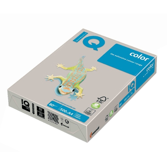 Obrázek Papír barevný  IQ COLOR A4 80 g  - šedá / 500 listů