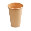 Obrázek Papírový kelímek kraft Ø80mm 330ml ML / 50 ks 