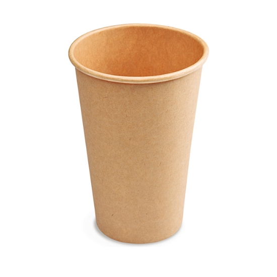 Obrázek Papírový kelímek kraft Ø80mm 330ml ML / 50 ks 