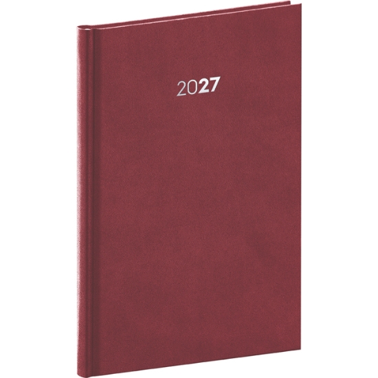 Obrázek Diář týdenní A5 Balakon - bordó 2027