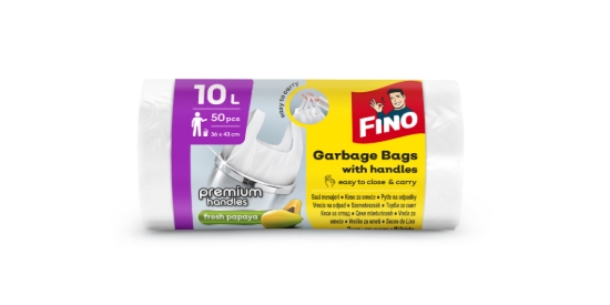 Obrázek Pytle s uchy FINO HD Color 10L, 6 μm /50 ks
