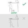 Obrázek Opěrka nohou Leitz Ergo, 83% recyklovaného plastu, tm. šedá