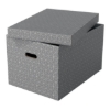 Obrázek Box úložný Esselte Home, vel. L - šedá / 3 ks