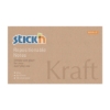 Obrázek Bloček samolepicí STICK'N Kraft Notes 76 x 127 mm, 100 l - hnědý