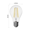 Obrázek LED žárovka A60 Filament A++ 7W E27 WW