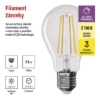 Obrázek LED žárovka A60 Filament A++ 7W E27 WW