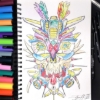 Obrázek Popisovač kreativní Posca, mix metalických barev,  hrot 1,8 - 2,5  mm / 8 ks