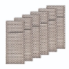 Obrázek Sada kapes na příbory ELEGANCE 24 x 9 cm - šedá/stříbrná / 6 ks
