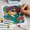 Obrázek Sada akrylových popisovačů Spoko, COLOUR POP, 12 ks, krabička, mix 