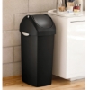 Obrázek Odpadkový koš Simplehuman – 40 l, houpací víko, černý plast