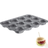 Obrázek Forma na pečení, perforovaná na 12 burger-housek MINI ø 6 cm