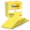 Obrázek Bloček samolepicí Post-it 76x76 mm  100l - neon žlutý (654NY)