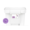 Obrázek Pedálový odpadkový koš Simplehuman – 45 l, obdélníkový, bílý plast / nerez