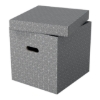 Obrázek Box úložný Esselte Home, krychlový - šedá / 3 ks