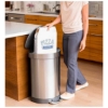Obrázek Pedálový odpadkový koš Simplehuman – 60 l, půlkulatý, kartáčovaná ocel