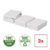 Obrázek Box úložný Esselte Home, vel. M nízký - bílá / 3 ks