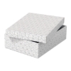 Obrázek Box úložný Esselte Home, vel. M nízký - bílá / 3 ks