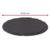 Obrázek Tácek z přírodní břidlice ø 10 cm / sada 4 kusů