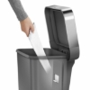 Obrázek Pedálový odpadkový koš Simplehuman – 45 l, obdélníkový, šedý plast / nerez