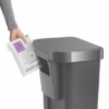 Obrázek Pedálový odpadkový koš Simplehuman – 45 l, obdélníkový, šedý plast / nerez