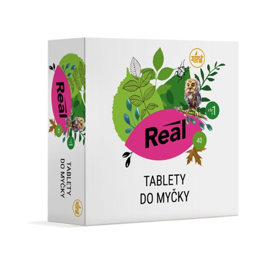 Obrázek Real tablety do myčky nádobí / 40ks