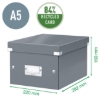 Obrázek Krabice A5 Click & Store - černá