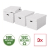 Obrázek Box úložný Esselte Home, vel. L - bílá / 3 ks