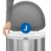 Obrázek Sáčky do odpadkového koše 30-45 L, Simplehuman typ J, zatahovací/20 ks
