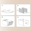 Obrázek Box úložný Leitz Puro, karton, velikost M, černý / 2 ks