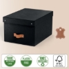 Obrázek Box úložný Leitz Puro, karton, velikost M, černý / 2 ks