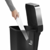 Obrázek Pedálový odpadkový koš Simplehuman – 45 l, obdélníkový, černý plast /nerez