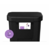 Obrázek Pedálový odpadkový koš Simplehuman – 45 l, obdélníkový, černý plast /nerez