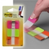 Obrázek Záložky Post-it - super silné 25,4x38 mm - růžová - zelená - oranžová / 3ks