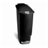 Obrázek Pedálový odpadkový koš Simplehuman – 40 l, úzký, černý plast