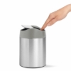 Obrázek Mini odpadkový koš na stůl Simplehuman, 1,5 l, kartáčovaná nerez ocel