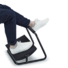 Obrázek Podstavec pod nohy, možnost protáhnutí nohou, černý, ocel, 25 kg nosnost