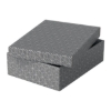 Obrázek Box úložný Esselte Home, vel. M nízký - šedá / 3 ks