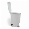 Obrázek Pedálový odpadkový koš Simplehuman – 40 l, úzký, bílý plast