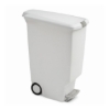 Obrázek Pedálový odpadkový koš Simplehuman – 40 l, úzký, bílý plast