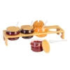 Obrázek Stojánek na marmelády TAPAS&FRIENDS - 4 skleničky 200 ml + 4 lžičky keramické / 13 ks