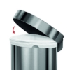 Obrázek Pedálový odpadkový koš Simplehuman – 45 l, půlkulatý, matná ocel