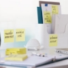 Obrázek Bloček samolepicí Post-it Super Sticky 47,6 x 47,6 mm - žlutý / 12x90 l