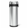 Obrázek Odpadkový koš Simplehuman pro obchodní prostory – 50 L, SLIM, otevřený, kartáčovaný nerez