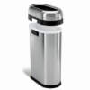 Obrázek Odpadkový koš Simplehuman pro obchodní prostory – 50 L, SLIM, otevřený, kartáčovaný nerez