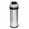 Obrázek Odpadkový koš Simplehuman pro obchodní prostory – 50 L, SLIM, otevřený, kartáčovaný nerez